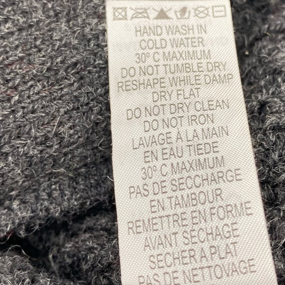 Inis Crafts Gray Full Zip made in Ireland sweater size L - Picture 10 of 13